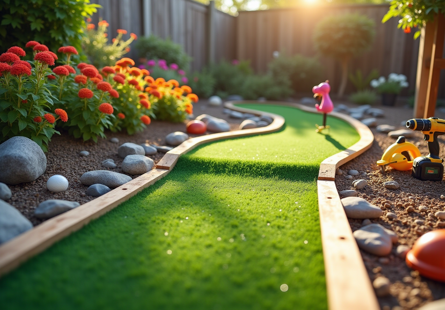 Build Your Mini Backyard Golf Course in 4 Easy Steps